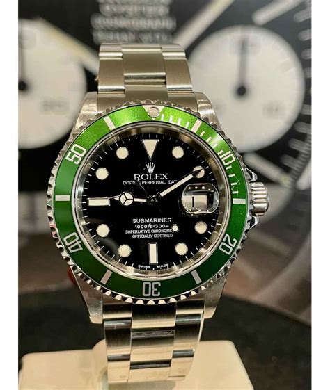 rolex submariner ghiera verde 50 anniversario replica|rolex submariner date verde.